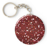 Red Glitter Keychain