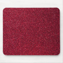 Red Glitter Mouse Pad