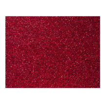 Red Glitter Postcards