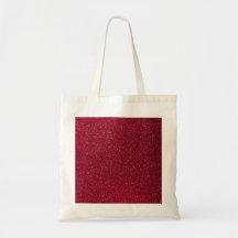 Red Glitter Tote Bag