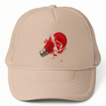red globe mesh hats