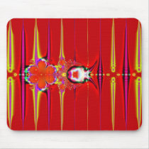red glow fractal mousepad by DonnaGrayson red glow fractal mousepad