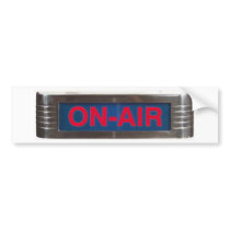 Red Glow On-Air Light bumper stickers