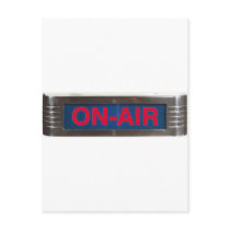 Red Glow On-Air Light Postcards