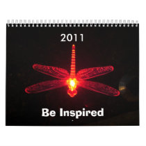 Red Glowing Dragonfly, Be Inspired, 2011 Calendar
