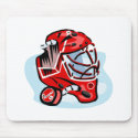 Red Goalie Mask