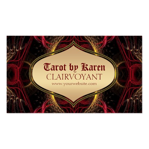 Red Goddess Temple Tarot Business Cards