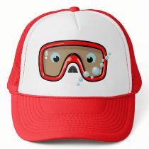 Red Goggles Trucker Hats