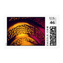 Red-gold arcing blobs postage stamp