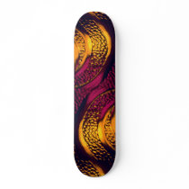 Red-gold arcing blobs skate decks