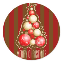 Red & Gold Bubbles Christmas Tree stickers by Ruxique Red & Gold Bubbles Christmas Tree stickers