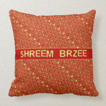 Red Gold Chant Shreem Brzee attract wealth Pillows