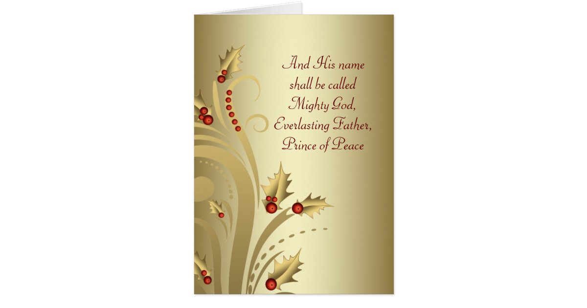 Red Gold Christian Christmas Cards Zazzle
