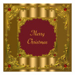 Red & Gold Christmas Holiday Cocktail Dinner Announcements