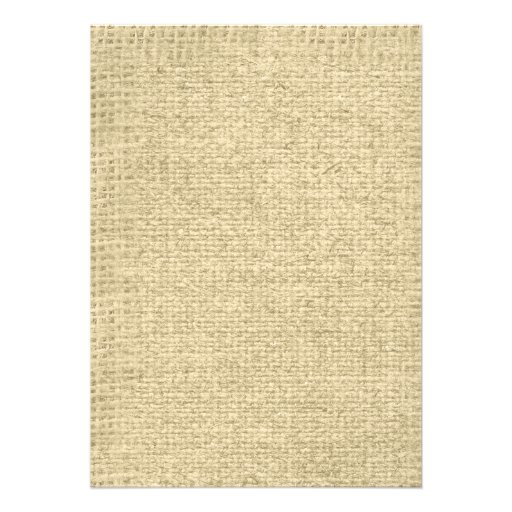 Red & Gold Country Burlap Wedding Invitations