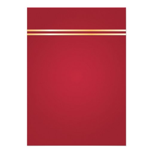 Red & Gold Dragon Invitations