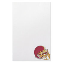 Red & Gold Football Helmet Stationery