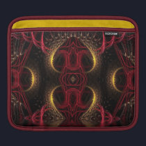 Red & Gold Fractal Goddess Temple iPad Tablet Slee ipad sleeves