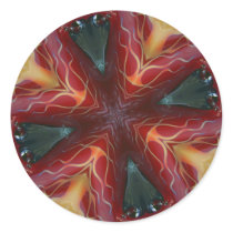 Red & Gold Ghost Flames stickers
