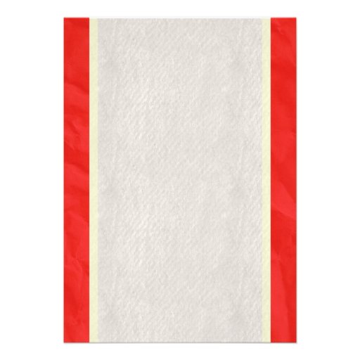 Red Gold Vintage Bow Linen Bridal Shower Invites