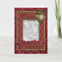 Red Golden Bells Christmas - YOUR PHOTO card