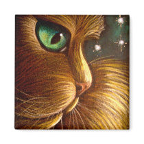 RED GOLDEN PERSIAN CAT HOLIDAY Magnet by BY_CYRA RED GOLDEN PERSIAN CAT HOLIDAY Magnet
