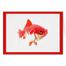 Red Goldfish Card