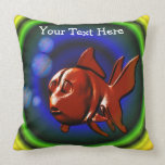 Red Goldfish Personalized American MoJo Pillow