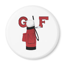 Red Golf Bag Golf magnets