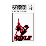 red golfer postage