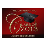 Red Graduating Class of 2013 invitations