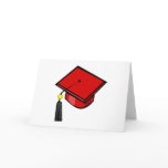 Red Graduation Cap cards