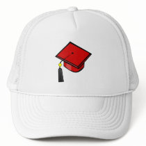 Red Graduation Cap Hat