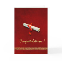 Red Graduation Card by artogram Red Graduation Card