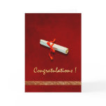 Red Graduation Card