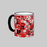 Red Graffiti Mug mugs