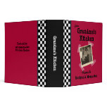 Red Grandmas Kitchen 2" Custom Photo Recipe Binder