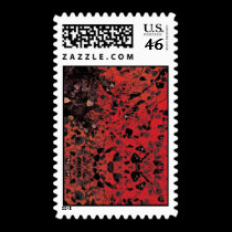 Red Granite Postage Stamps