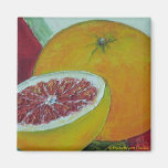 Red Grapefruit Fridge Magnet