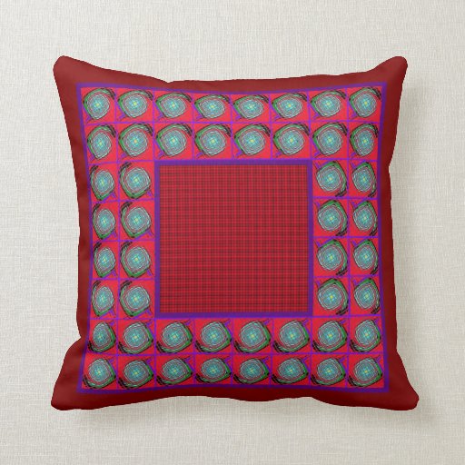 Red Graphic Throw Pillow Zazzle