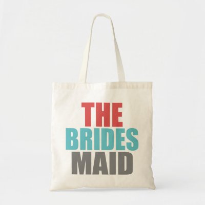 Red Gray Blue The Brides Maid Wedding Bag by AllyJCat