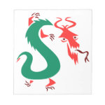 red green abstract chinese dragon png memo note pads red green abstract chinese dragon png memo note pads