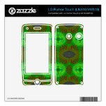 Red Green Abstract Design LG Rumor Touch Skins