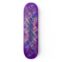 Red Green Blue Yellow Orange Purple Flowers Bunch Skate Board Decks