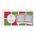 Red & Green Boxes Christmas Photo Cards photocard
