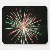 Red & Green Fireworks mousepads