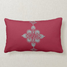 Red Green Greek Pattern Decorative Greco-Roman Throw Pillows