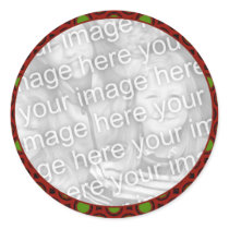 red green holiday photo frame stickers by DonnasGreetingCards red green holiday photo frame stickers