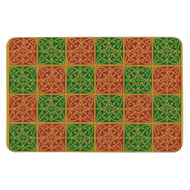 Red Green Holiday Tile Art magnets