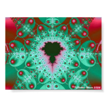 Red & Green Mandelbrot posters
